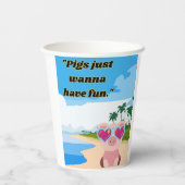 豚はおもしろいを食べたい 紙コップ (裏面)