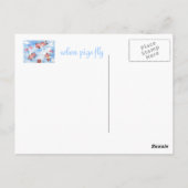 豚はがき飛んでいるの群れ ポストカード (裏面)