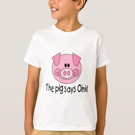 豚はブーンと言う Tシャツ (正面)