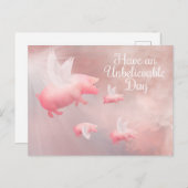 豚は信じられない日を飛ぶ ポストカード (正面/裏面)