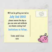 豚は日付はがきを除いて飛ぶ 案内ポストカード (裏面)