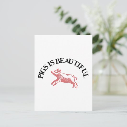 豚は美しい ポストカード (スタンド正面)