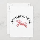 豚は美しい ポストカード (正面/裏面)