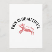 豚は美しい ポストカード (正面)