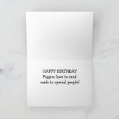 豚は誕生日カードを送るのが大好き！ カード (内部)