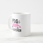 豚ひげおもしろい豚 コーヒーマグカップ (正面左)
