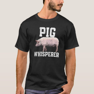豚ひげ農家農業動物 Tシャツ