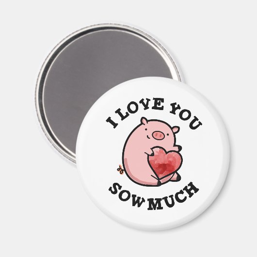 豚ぶたをたくさん蒔おもしろいくのが大好き マグネット (正面/裏面)