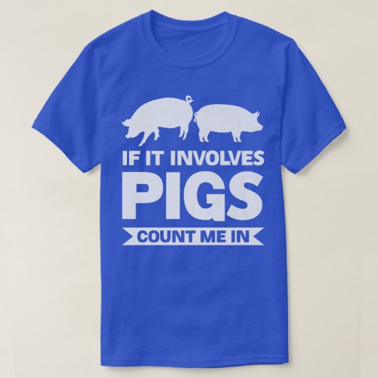 豚もしは私を保険料で数える Tシャツ (デザイン正面)