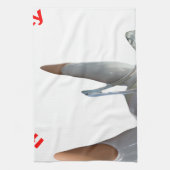 豚もしは飛ぶことができる キッチンタオル (縦)