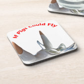 豚もしは飛ぶことができる コースター (左側)