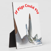 豚もしは飛ぶことができる フォトプラーク (側面)