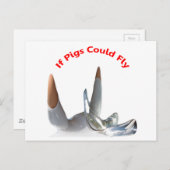 豚もしは飛ぶことができる ポストカード (正面/裏面)