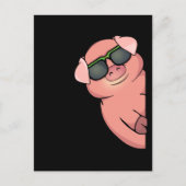 豚を愛する女性のための豚ギフト豚ブタ豚 ポストカード (正面)