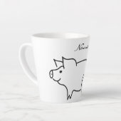 豚アニマルサンダー_コーブ カフェラテマグ (左アングル)