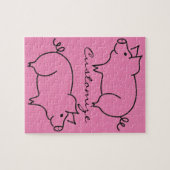 豚アニマルサンダー_コーブ ジグソーパズル (横)