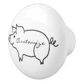 豚アニマルサンダー_コーブ セラミックノブ (右)