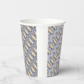 豚アンティークピギーかわいいヴィンテージイラストレーション 紙コップ (右)