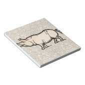 豚アンティークピギーカワイイヴィンテージ ノートパッド (アングル)