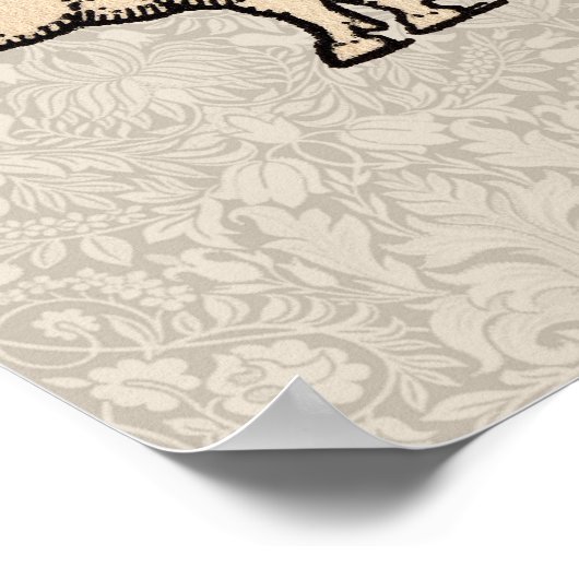 豚アンティークピギーカワイイヴィンテージ ポスター (角)