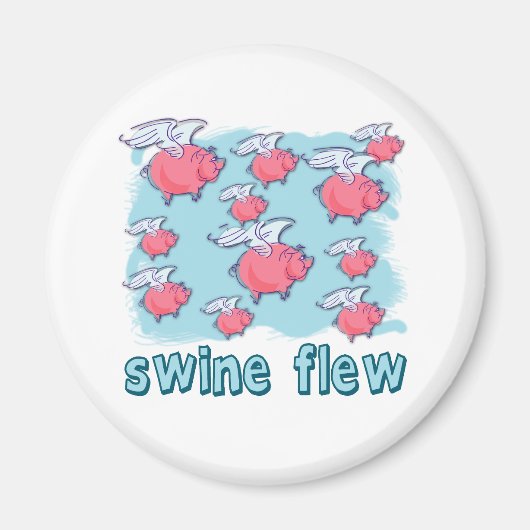 豚インフルエンザユーモア製品 マグネット (正面)