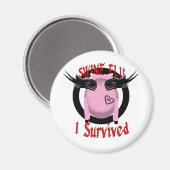 豚インフルエンザ マグネット (正面/裏面)