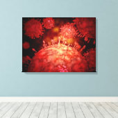 豚インフルンザウイルス キャンバスプリント (インサイチュ (ウッドフロア))