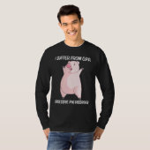 豚カッコいい女子男性へスインボーアピギーファームアニマ Tシャツ (正面フル)