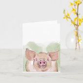 豚カ空白のード カード (黄色い花)