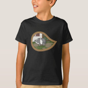 豚ガキとベビーダークシャツをバジル Tシャツ