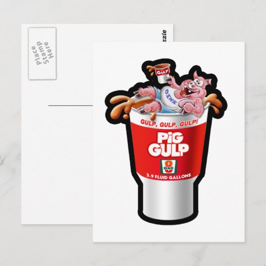 豚ガンプ ポストカード (正面/裏面)