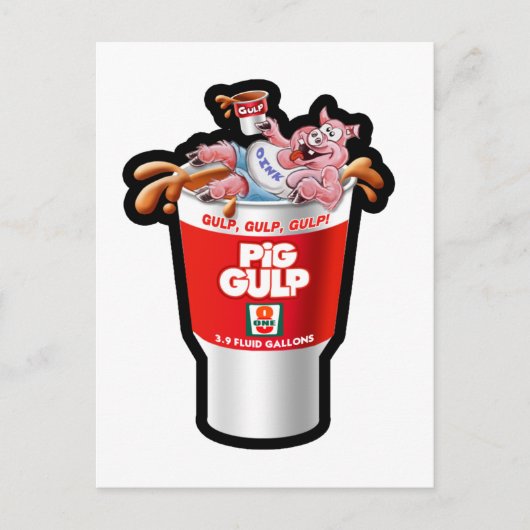 豚ガンプ ポストカード (正面)