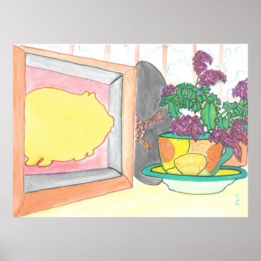 豚クッキーを使った静物生活 ポスター (正面)