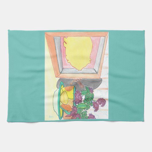 豚クッキー キッチンタオル (横)