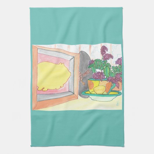 豚クッキー キッチンタオル (縦)