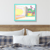 豚クッキー キャンバスプリント (インサイチュ (寝室))