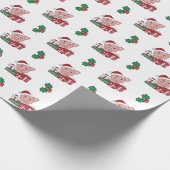 豚クリスマスギフト冬の動物ピッグラッピングPa ラッピングペーパー (角)