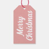 豚クリスマススノーウィンターアニマルピッグギフトラベル ギフトタグ (裏面)