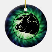 豚クール頭 セラミックオーナメント (裏面)