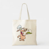 豚シェフと食べ物 トートバッグ (裏面)