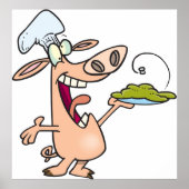 豚シェフと食べ物 ポスター (正面)