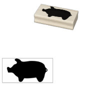 豚シルエットアートスタンプ ラバースタンプ (押印)