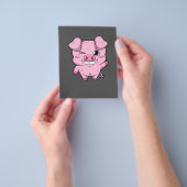 豚チラシ |ピンクピグ |豚好きのマーケティング チラシ (手)