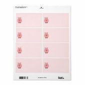 豚デザイン出荷 ラベル (フルシート)