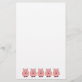 豚デザイン文房具 便箋 (正面)