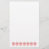 豚デザイン 便箋 (正面)