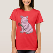 豚バラ花 Tシャツ (正面)