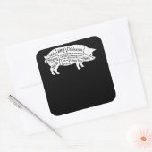 豚パーツフードBBQフィリピン人アドボラバーズギフト スクエアシール (封筒)