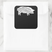 豚パーツフードBBQフィリピン人アドボラバーズギフト スクエアシール (バッグ)