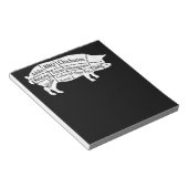 豚パーツフードBBQフィリピン人アドボラバーズギフト ノートパッド (アングル)